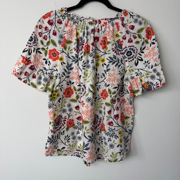 Velvet by Graham & Spencer Lucy Floral Boho Blouse Size Medium - Picture 9 of 9